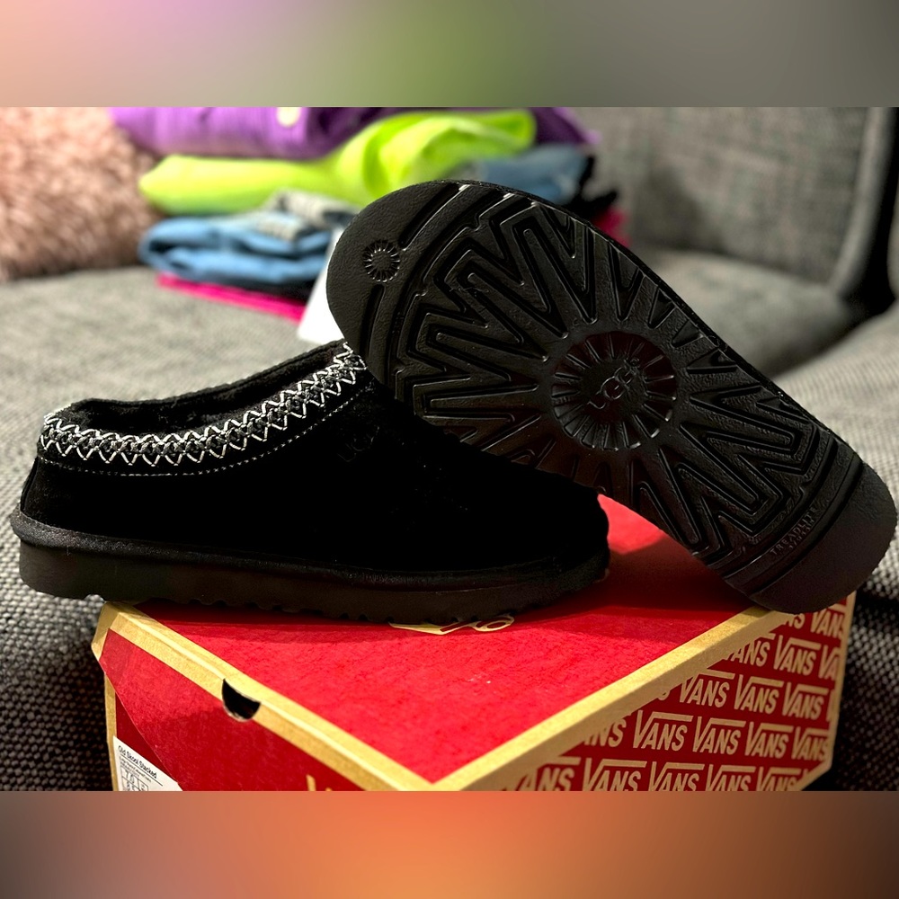 UGG Tasman shearling lined shoes in black